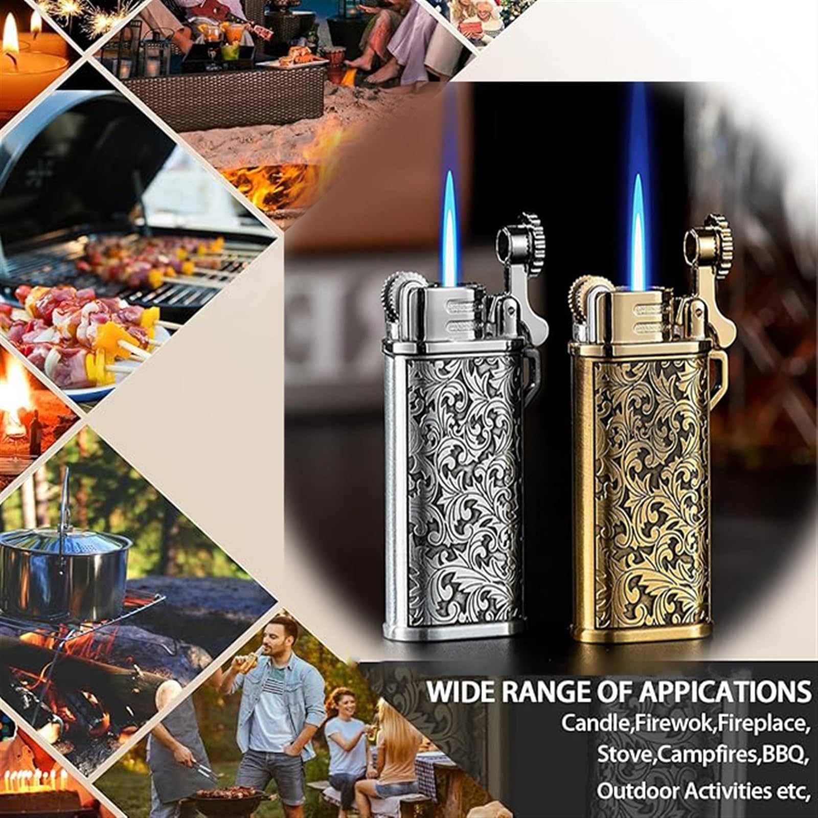 Amazon.com: OHQPQWQD Vintage Metal Grinding Wheel Lighter